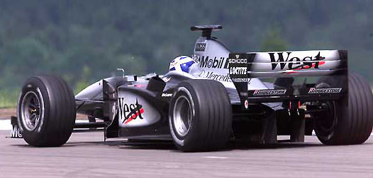David Coulthard at the European GP of 2000